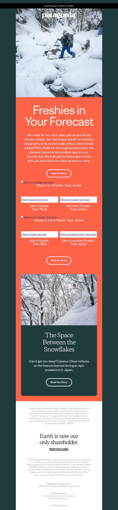 New arrivals for snow