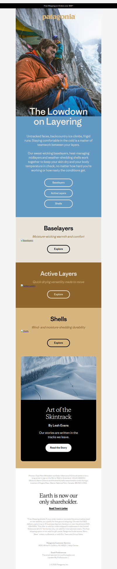 Active layers for winter