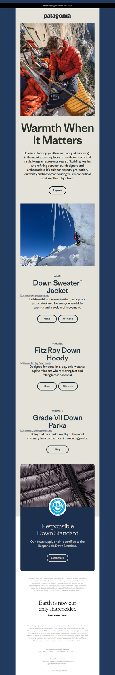 Our warmest insulated jackets