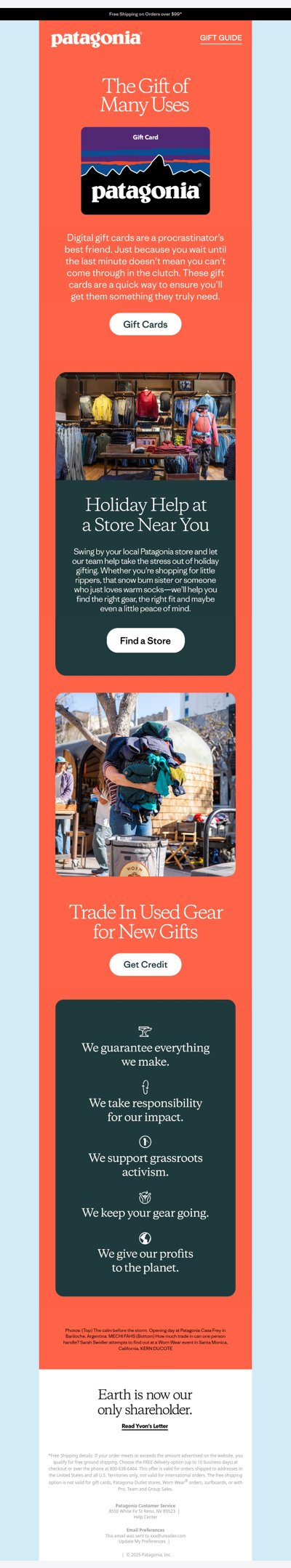 Gift cards to make giving easy