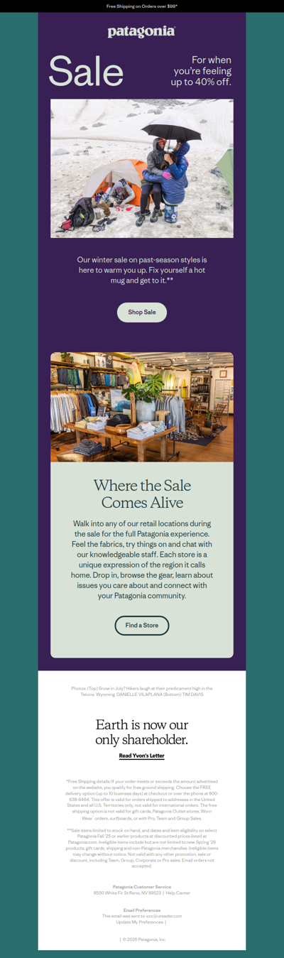 Up to 40% off sale starts now