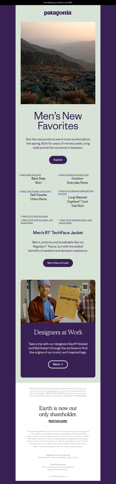 Our new favorites for men