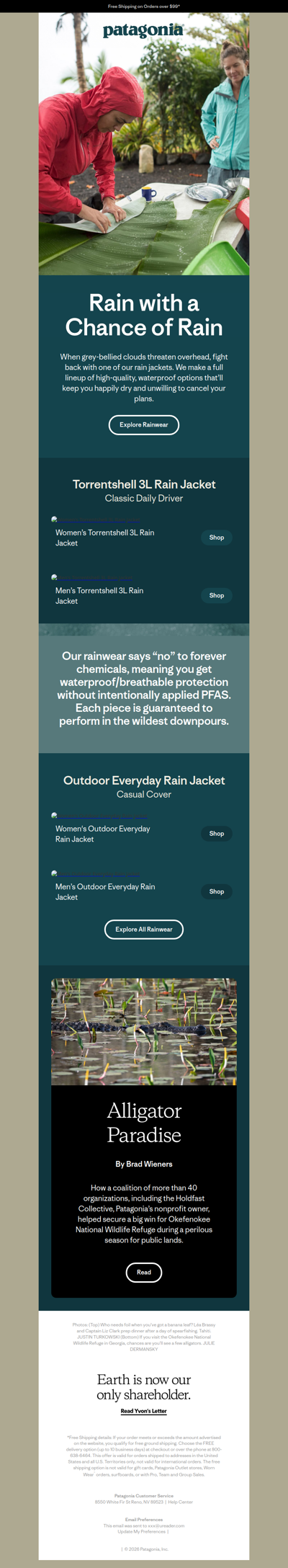 Daily rainwear to keep you happily dry