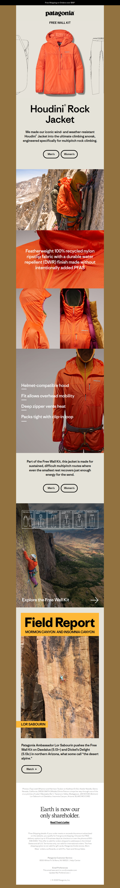 Meet the new Houdini Rock Jacket