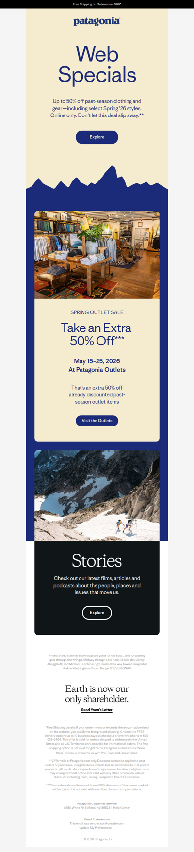 Up to 50% off web specials