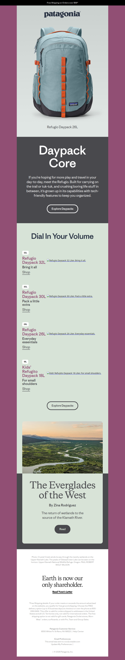 Refugio: a versatile backpack