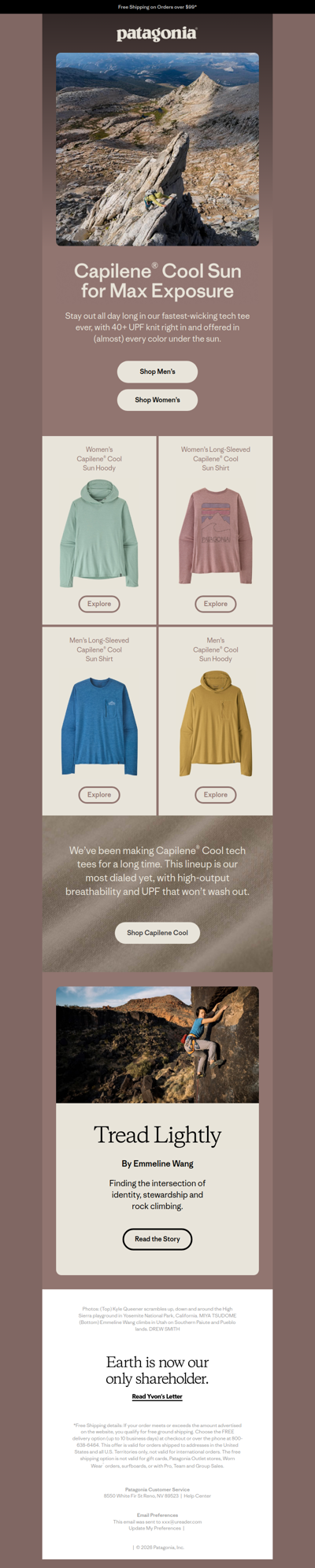 Capilene Cool Sun—a new performance standard