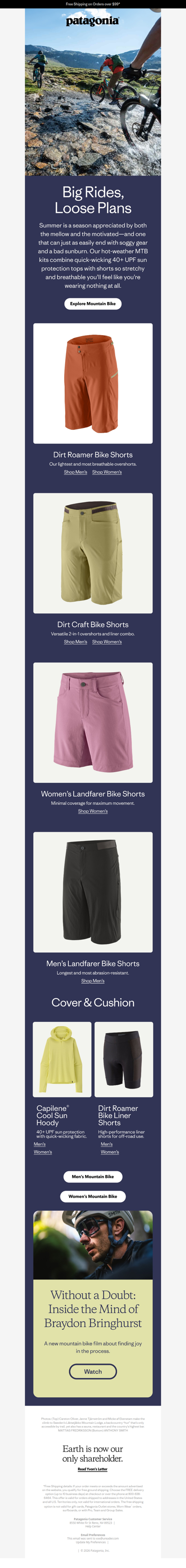 Summer mountain bike kits