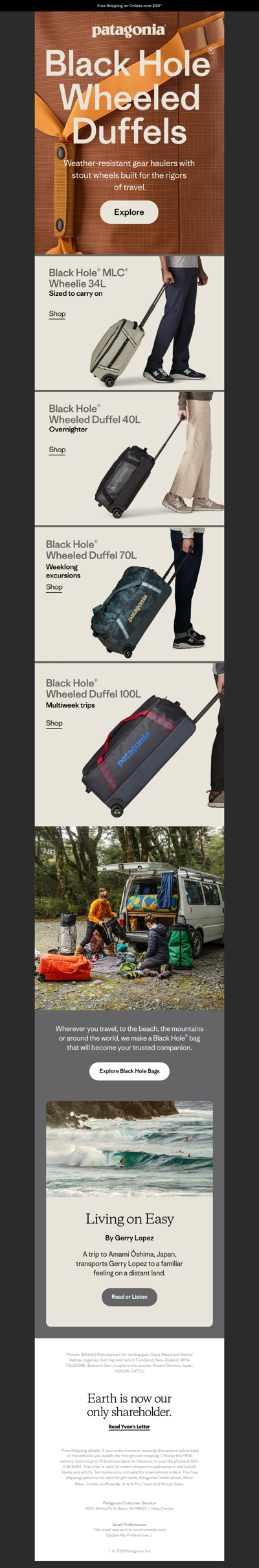 Black Hole bags ready to roll