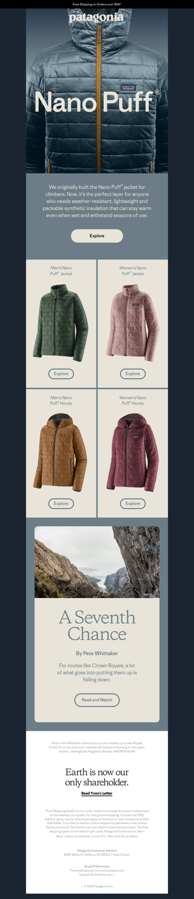 Nano Puff: wet-weather warmth