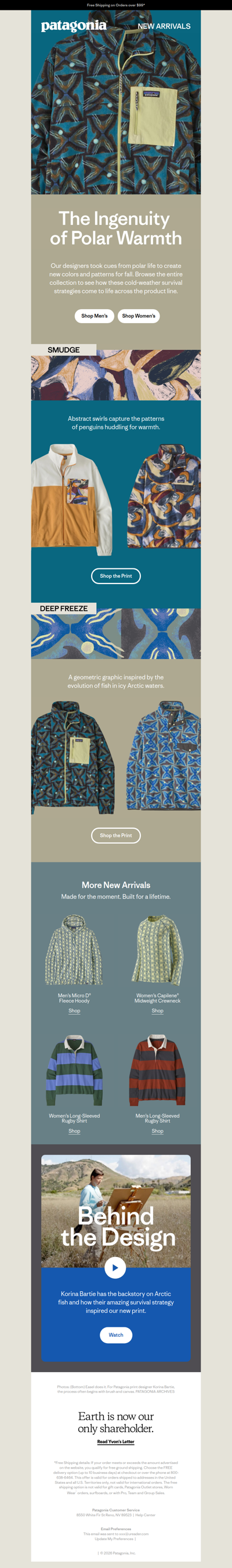 New fall styles inspired by polar regions