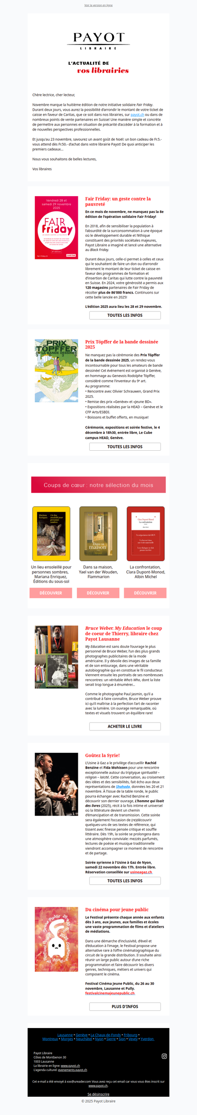 Fair Friday: un geste contre la pauvreté