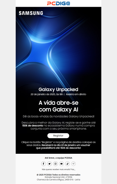 Galaxy Unpacked 📦A vida abre-se com Galaxy AI