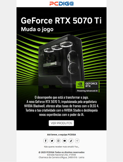 Diz Olá às Novas GeForce RTX 5070 Ti 🙌