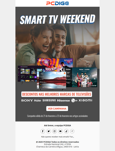 Smart TV Weekend: Apenas até este domingo! 📺