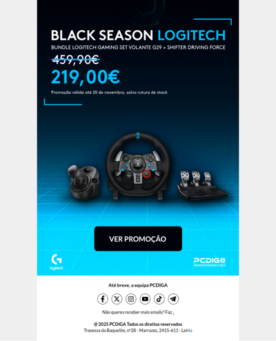 🥵 MEGA PROMOÇÃO Bundle Logitech G29+Shifter!