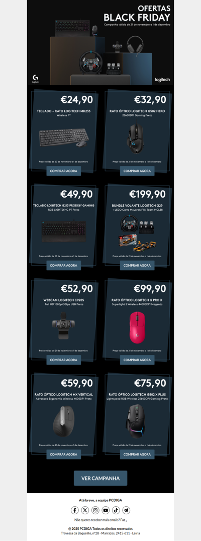 💥 LOGITECH BLACK FRIDAY: Promoções INSANAS!