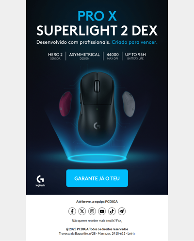NOVIDADE: Logitech Pro X Superlight 2 DEX