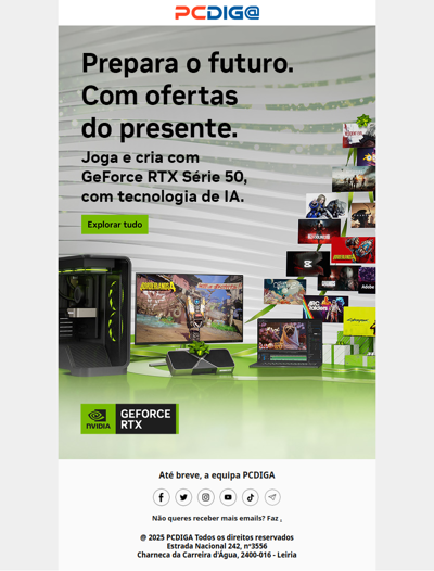 Prepara o futuro. Com ofertas do presente. 🎄