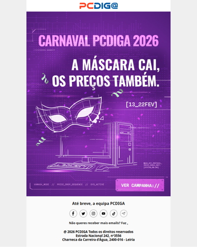 🎭 A Máscara Cai, os Preços Também.