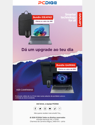 Chegaram os Bundles Oferta Lenovo 😍