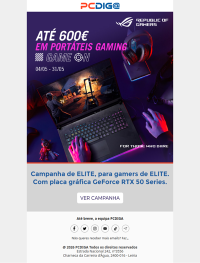 Asus GAME ON 𖦏: Até 600€ Desconto!