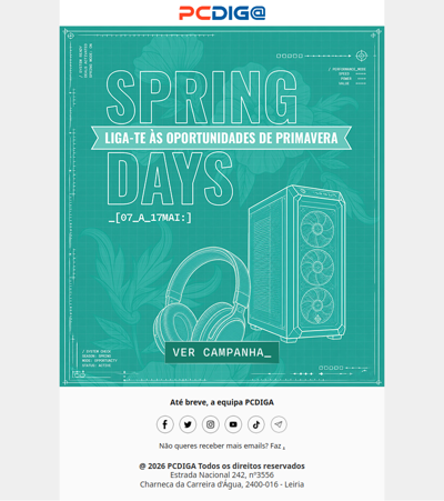 Spring Days PCDIGA: os descontos de primavera chegaram!
