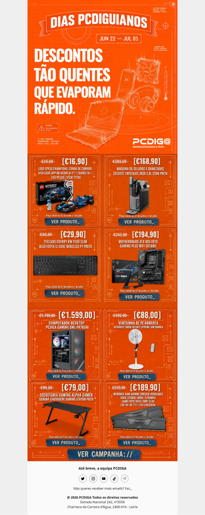 Dias PCDIGuianos: Cherry a 29,90€, motherboard MSI e muito mais 🔥