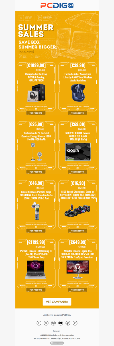 PCs, ventoinhas, artigos para a casa e muito mais. TOP Deals! 👌