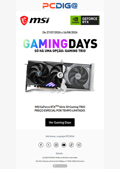 MSI Gaming Days! Só há uma opção: GAMING TRIO