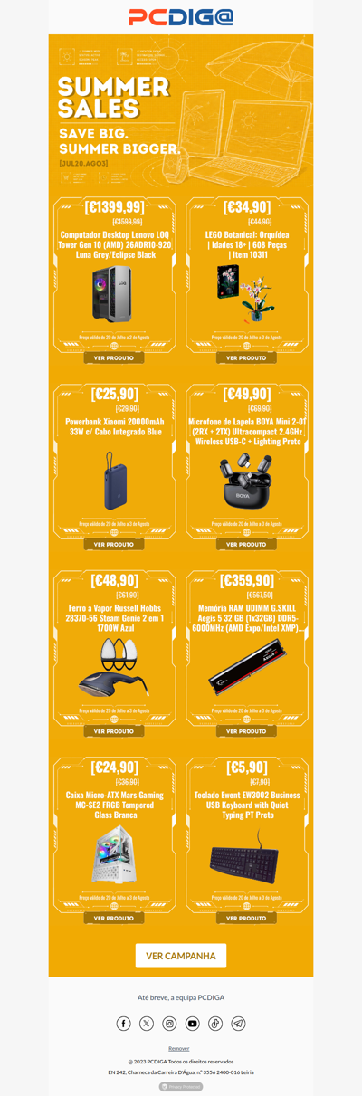 Só os melhores deals entram neste verão 🤗