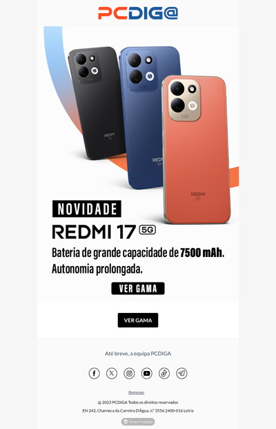 Novos Redmi 17 Series: Bateria de grande capacidade de 7500mAh