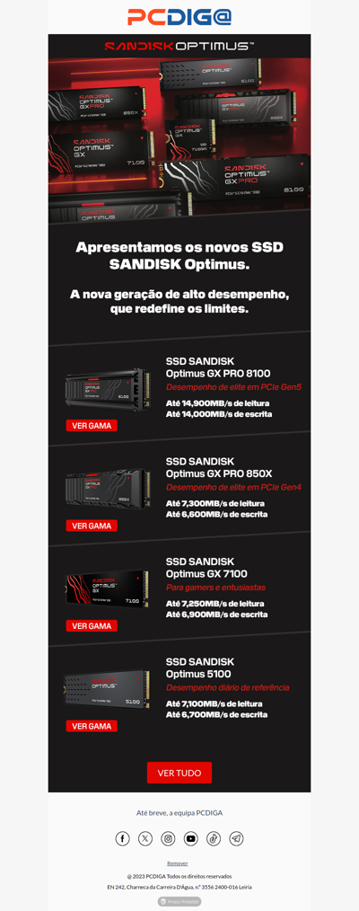 Chegaram os SSD SANDISK Optimus!