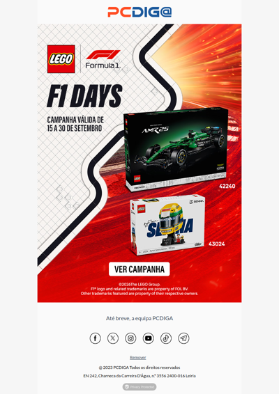 Chegaram LEGO F1 Days 🏎️