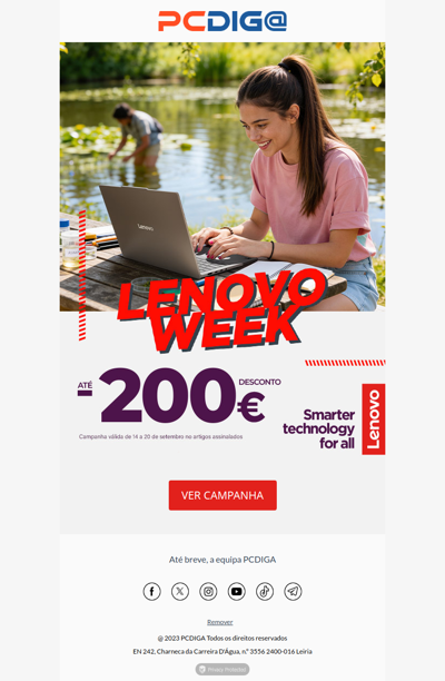 Até 200€ Desconto em Lenovo 🔥