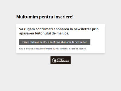 PCE - Persoane Fizice - Va rugam sa confirmati inregistrarea la newsletter