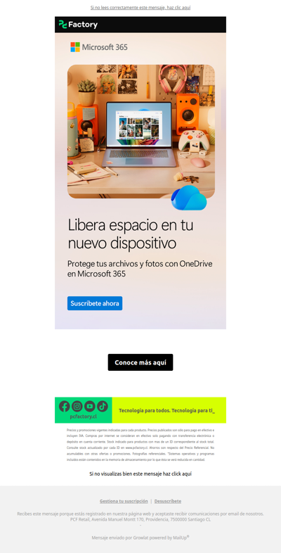 ¿Te falta espacio🤔? Libéralo y protege tus archivos y fotos con OneDrive 💻