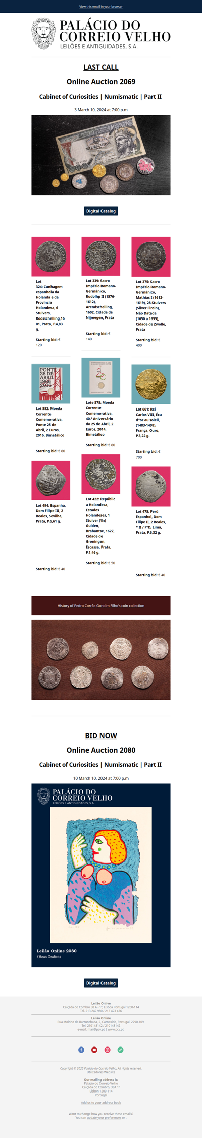 Last days to participate in the online auction 2069 | Numismatics