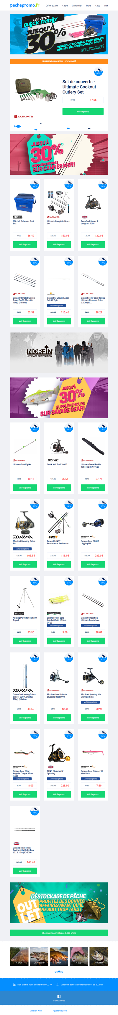 🍃 Parcourez les réductions du pré-Black Friday !