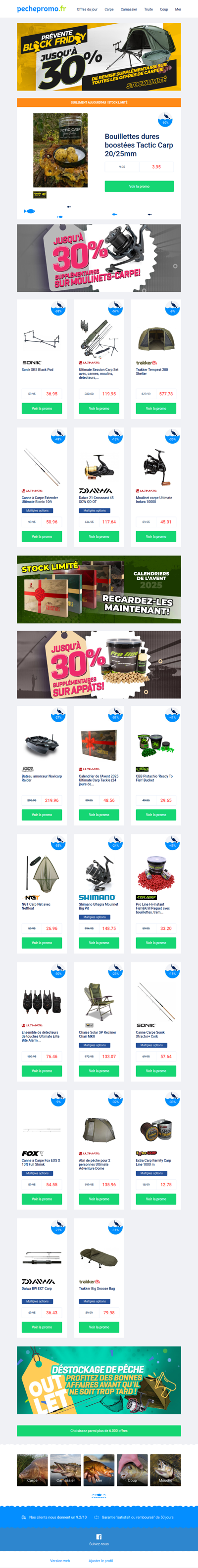 🔑 Débloquez le pré-Black Friday : jusqu’à –30 % sur les offres carpe !