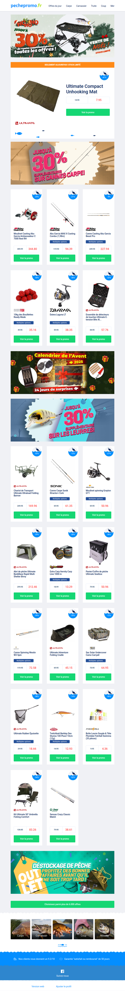 ⛄ Des prix hivernaux ! Les soldes de Noël sont lancées.