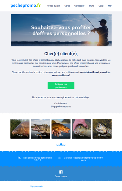 👍 Voulez-vous recevoir des offres et des promotions de pêche encore meilleures ?