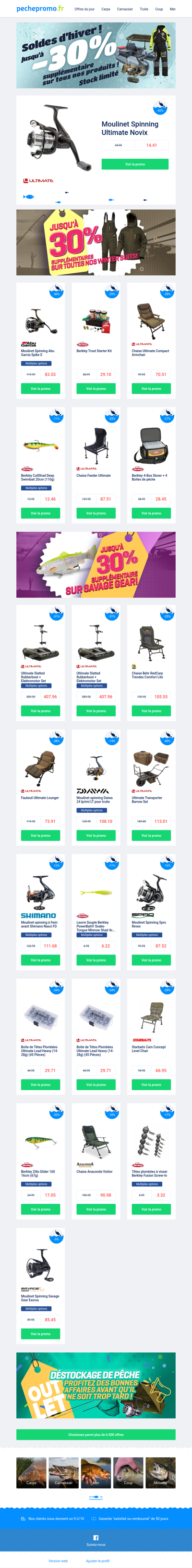 🥵 Restez au chaud avec ces promos hivernales | Jusqu'à -30% sur tout !