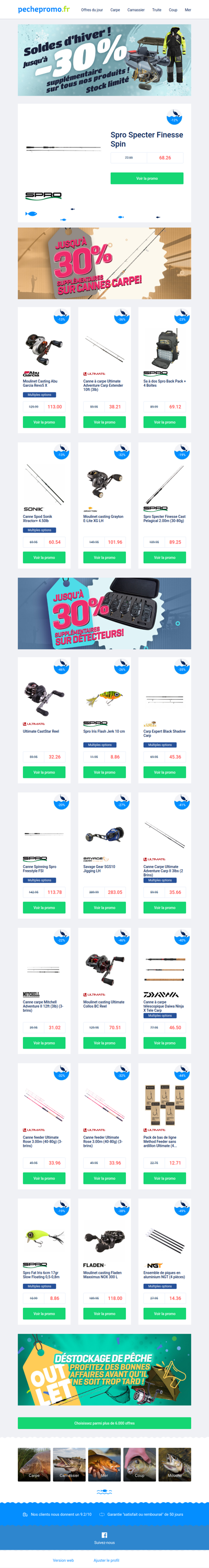 😱 Wow ! Jusqu'à -30% supplémentaires sur toutes les offres.