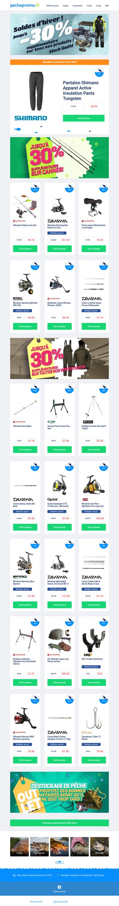 ⛄ Il neige des promos : jusqu'à -30% supplémentaires sur tout !