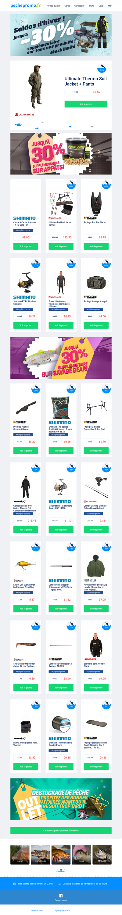 📣 Sonnez l'alarme ! Jusqu'à -30% supplémentaires sur tout.