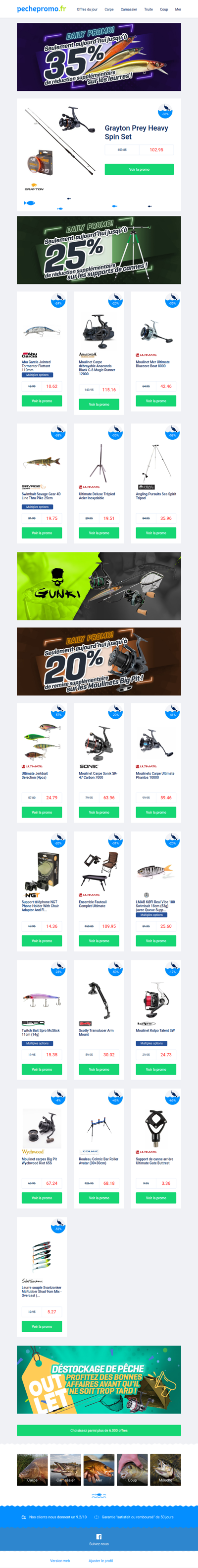 🕐 Prêt pour de nouveaux leurres ?