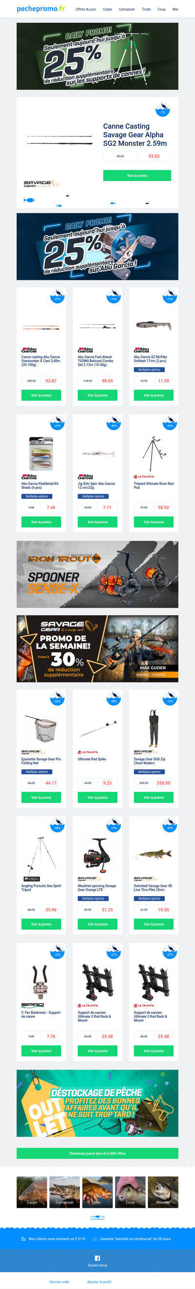 🎣 Ne manquez pas ces promos Savage Gear