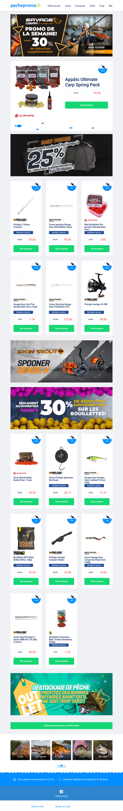 🔥 Savage Gear jusqu’à 30 %