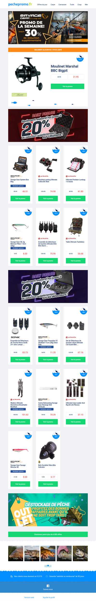 🦞 Profitez pleinement de votre journée de pêche !